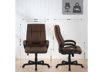 Bürostuhl XL Sparta Stoff