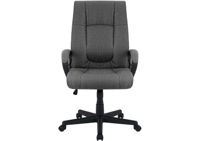 Fauteuil de bureau XL Sparta en tissu gris fonc?