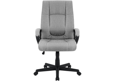 Fauteuil de bureau XL Sparta en tissu gris