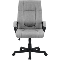 Fauteuil de bureau XL Sparta en tissu gris