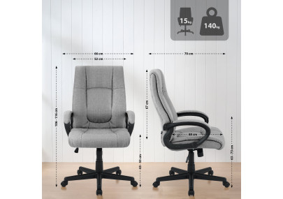 Bürostuhl XL Sparta Stoff
