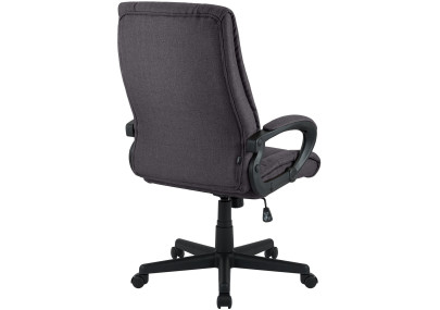 Fauteuil de bureau XL Sparta en tissu noir