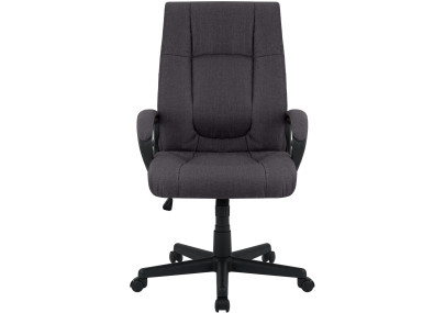 Fauteuil de bureau XL Sparta en tissu noir