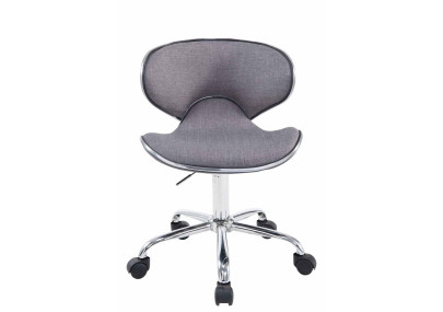 Tabouret de travail Las Vegas V2, tissu gris