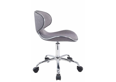 Tabouret de travail Las Vegas V2, tissu gris