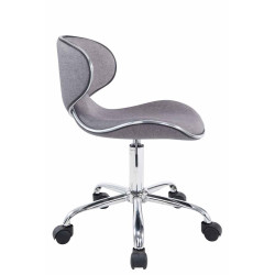 Tabouret de travail Las Vegas V2, tissu gris