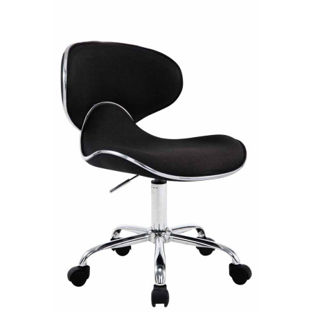 Sgabello da Lavoro LAS VEGAS V2 in tessuto nero