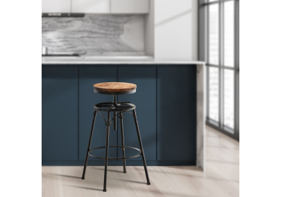 Ensemble de 2 tabourets de bar Beam, bronze