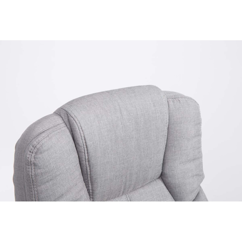 Chaise de bureau BIG Xanthos en tissu V2 gris