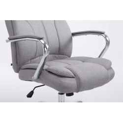 Chaise de bureau BIG Xanthos en tissu V2 gris