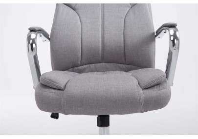 Chaise de bureau BIG Xanthos en tissu V2 gris