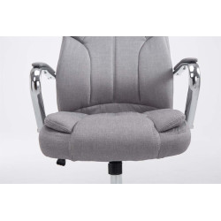 Chaise de bureau BIG Xanthos en tissu V2 gris