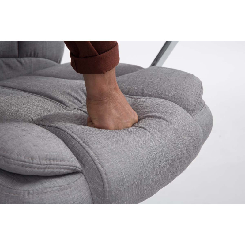 Chaise de bureau BIG Xanthos en tissu V2 gris