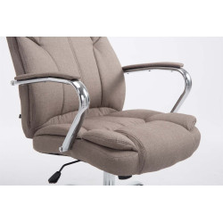 Chaise de bureau BIG Xanthos tissu V2 taupe