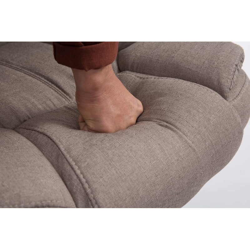 Chaise de bureau BIG Xanthos tissu V2 taupe