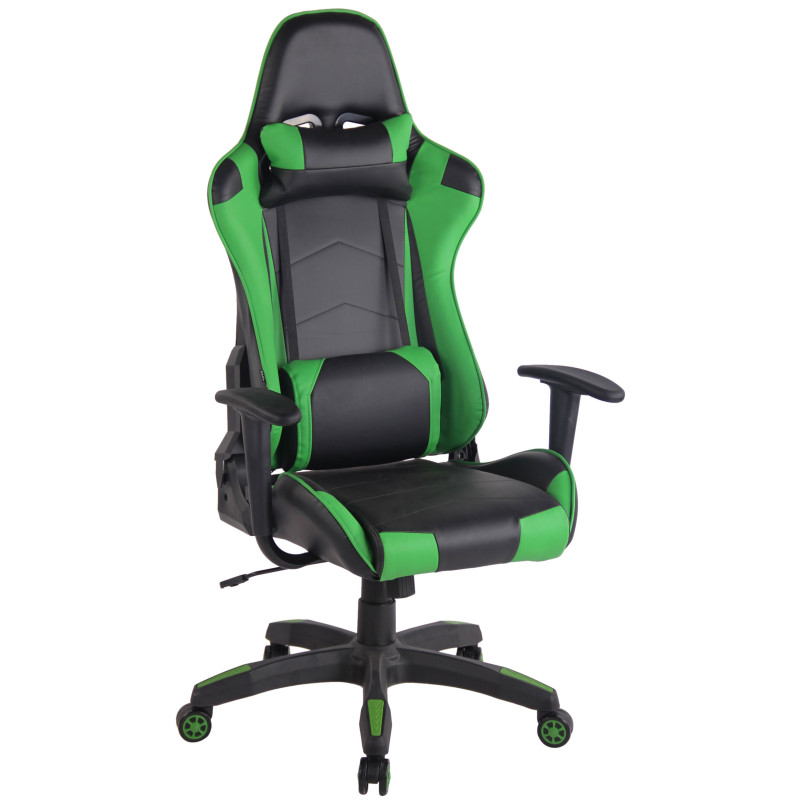 Sedia Gaming Miracle in Similpelle Nero/verde
