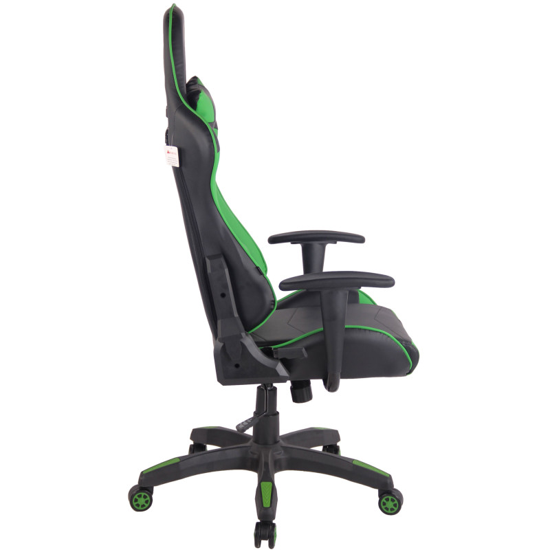 Sedia Gaming Miracle in Similpelle Nero/verde