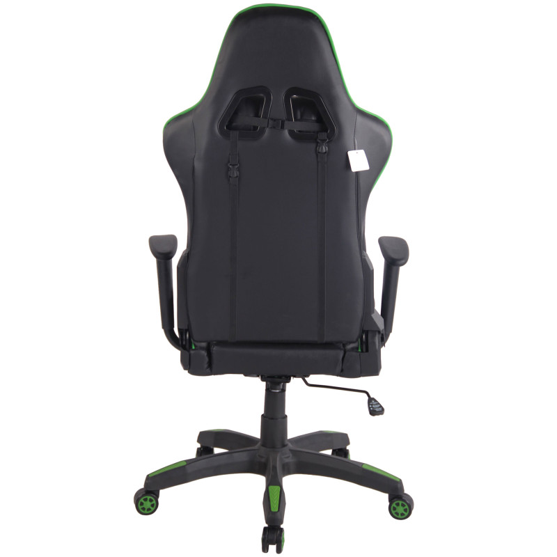 Sedia Gaming Miracle in Similpelle Nero/verde