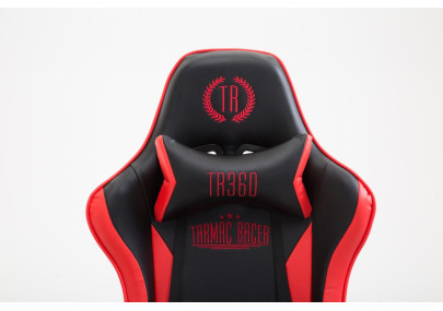 Silla Racing Boavista con/sin reposapiés Negro/rojo,Con reposapiés