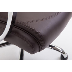 Sedia ufficio VAUD XL in similpelle marrone