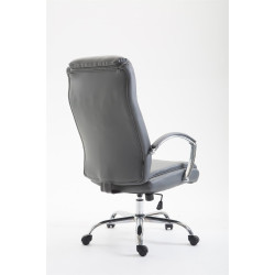 Fauteuil de bureau Vaud, similicuir gris