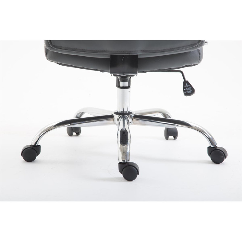 Fauteuil de bureau Vaud, similicuir gris