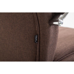 Sedia ufficio VAUD XL in tessuto marrone