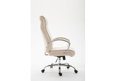 Silla De Oficina XL Vaud En Tela Crema