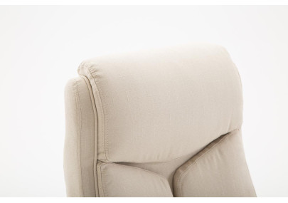 Silla De Oficina XL Vaud En Tela Crema