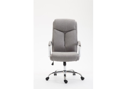 Chaise de bureau Vaud, tissu gris