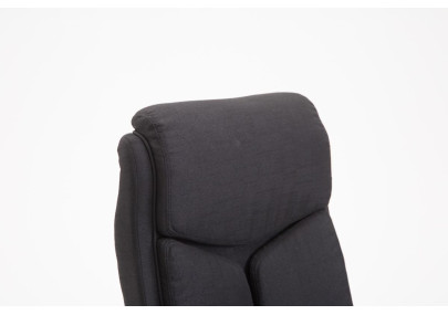 Chaise de bureau Vaud, tissu noir