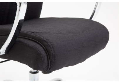 Silla De Oficina XL Vaud En Tela Negro