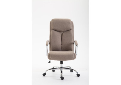 Chaise de bureau Vaud, tissu taupe