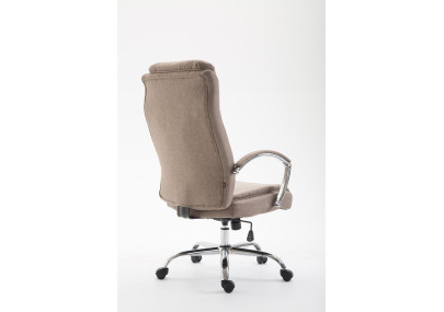 Silla De Oficina XL Vaud En Tela Gris topo