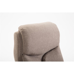 Chaise de bureau Vaud, tissu taupe