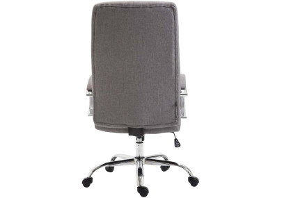 Chaise de bureau Valais, tissu gris