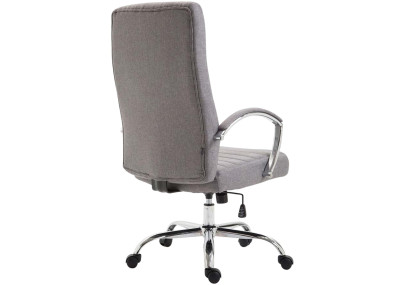 Chaise de bureau Valais, tissu gris