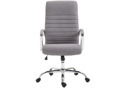 Chaise de bureau Valais, tissu gris