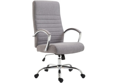 Silla de oficina Valais XL de tela Gris