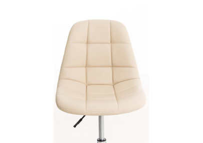 Fauteuil de bureau Emil, similicuir, crème