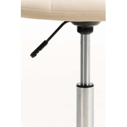 Fauteuil de bureau Emil, similicuir, cr?me