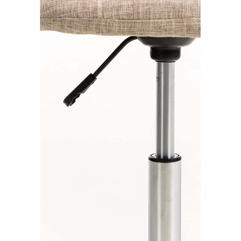 Chaise de bureau Emil, tissu, cr?me