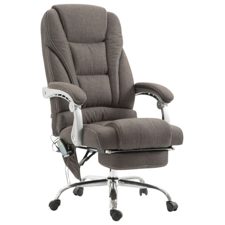 Fauteuil de bureau Pacific avec fonction massage, gris foncé