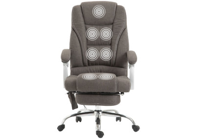 Fauteuil de bureau Pacific avec fonction massage, gris foncé