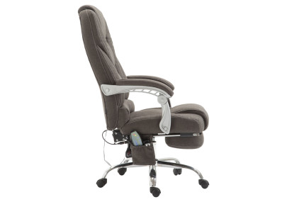 Fauteuil de bureau Pacific avec fonction massage, gris foncé
