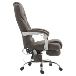 Fauteuil de bureau Pacific avec fonction massage, gris foncé