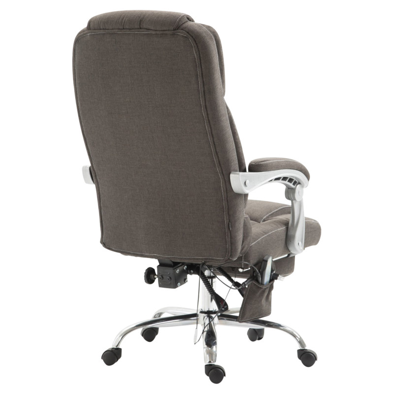 Fauteuil de bureau Pacific avec fonction massage, gris foncé