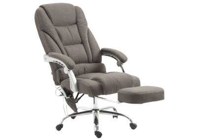 Fauteuil de bureau Pacific avec fonction massage, gris foncé
