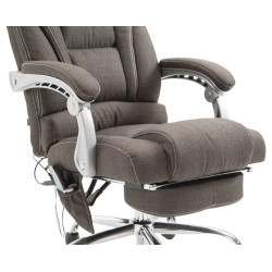 Fauteuil de bureau Pacific avec fonction massage, gris foncé
