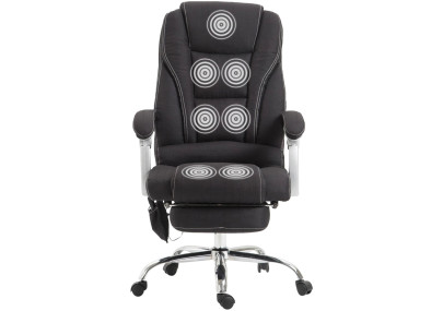 Silla de oficina masajeante Pacific en Tela Negro